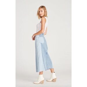 Driftwood x Free People Women's 28 Sara Two Toned Denim Jean Midi Maxi Skirt M